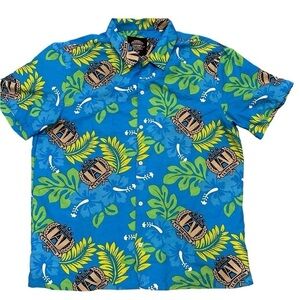 My Hero Academia Funimatiom men’s XL Hawaiian button down short sleeve shirt